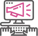 Icono de publicidad digital